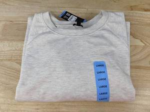 lot 223 image: Express Womens Long Sleeve Top Cream Size Large $58 Retail - Brand New