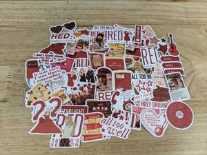 lot 17L image: 50 Taylor Swift Themed Music Stickers - Brand New