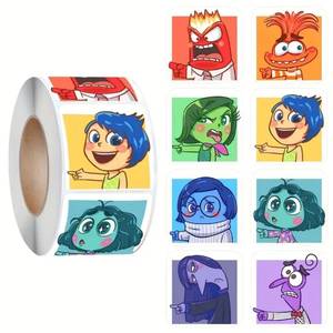 lot 21L image: 500 Inside Out Character Roll of Stickers - Brand New
