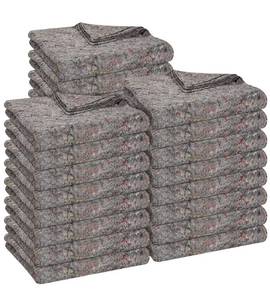 lot 52 image: 24 Moving Blankets 39x71 Inch Cotton PET Fiber Professional Pads $65 Retail - Brand New B
