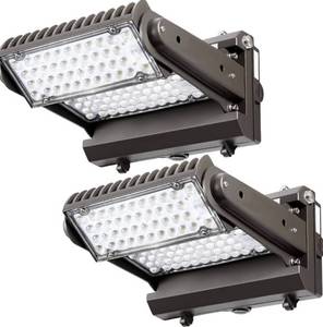 lot 297M image: 2 Rotatable 150W LED Wall Pack Lights, Dusk to Dawn - Brand New B