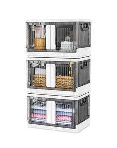 lot 164 image: Idle Way Collapsible Stackable Storage Boxes - Brand New B