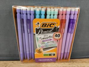 lot 203 image: BIC Xtra Smooth Mechanical Pencils 40-Pack Pastel 0.7mm #2 - Brand New