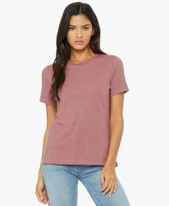 lot 321M image: 4 BellaCanvas Womens Mauve Short Sleeve T-Shirts, 3 Small & 1 Medium - Brand New