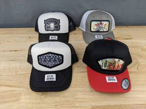 lot 210 image: 4 Texas Trucker Hats Adjustable Snapback Mesh Caps - Brand New