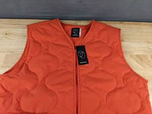 lot 222 image: Original Use Orange Quilted Vest Size Medium - Brand New
