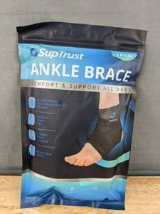 lot 255 image: SupTrust Ankle Brace, Size Small - Brand New
