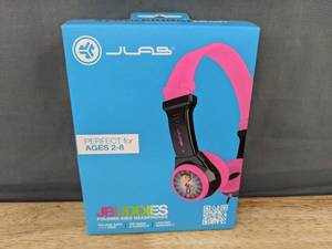 lot 66L image: JLab JBuddies Folding Kids Headphones, Volume Safe - Brand New