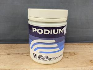 lot 67L image: Podium Creatine Monohydrate Unflavored Supplement 40 Servings, 200 g - Brand New