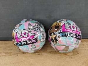 lot 364M image: 2 LOL Surprise Glitter Globe Winter Disco Dolls - Brand New M