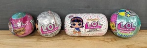 lot 228M image: 4 L.O.L. Surprise Dolls Queens, Bling Series, Confetti Under Wraps, Dance Dance Dance - Brand New M