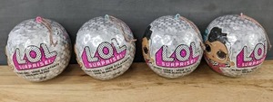 lot 360M image: 4 LOL Surprise Bling Series Balls - Brand New M