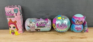 lot 176M image: 4 LOL Surprise Dolls Hairgoals, Confetti Reveal, Dance, Color Change - Brand New M