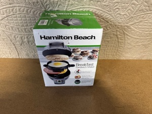 lot 2 image: Hamilton Beach Breakfast Sandwich Maker in Box