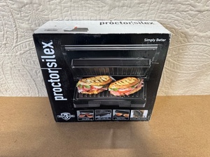 lot 8 image: Proctor Silex 2-in-1 Panini Press and Grill