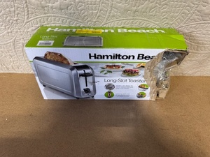 lot 23 image: Hamilton Beach Long Slot Toaster in Damaged Box