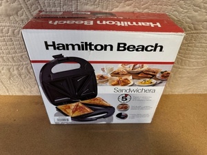 lot 28 image: Hamilton Beach Sandwich Maker in Box
