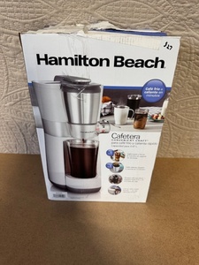 lot 43 image: Hamilton Beach Convenient Craft Cold Brew and Hot Coffee Maker in Box