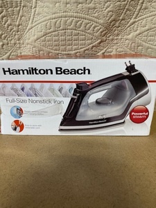lot 110 image: Hamilton Beach Full-Size Nonstick Iron in Original Box