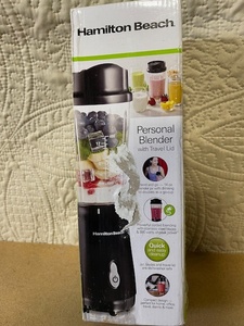 lot 115 image: Hamilton Beach Personal Blender with Travel Lid Model 51101BG