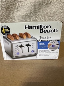 lot 116 image: Hamilton Beach 4-Slice Digital Display Toaster with Extra-Wide Slots