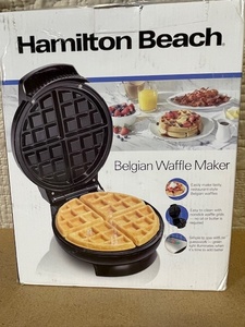 lot 118 image: Hamilton Beach Belgian Waffle Maker in Box