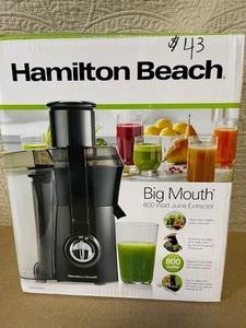 lot 138 image: Hamilton Beach Big Mouth 800 Watt Juice Extractor