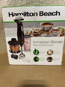 lot 140 image: Hamilton Beach Immersion Blender with 4 Attachments