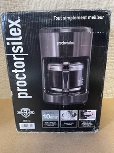 lot 143 image: Proctor Silex 10 Cup Coffee Maker in Box