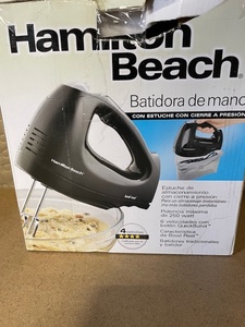 lot 144 image: Hamilton Beach Hand Mixer with Snap-On Storage Case