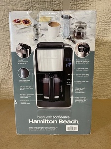 lot 158 image: Hamilton Beach 12-Cup Programmable Coffee Maker FrontFill Deluxe