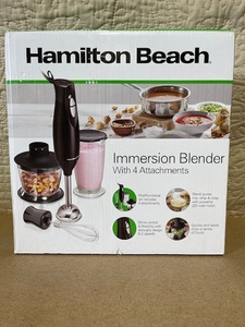 lot 159 image: Hamilton Beach Immersion Blender with 4 Attachments