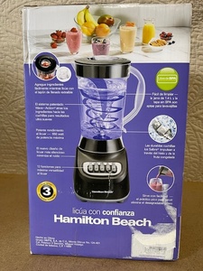 lot 160 image: Hamilton Beach 48oz Smoothie Blender 12 Functions 650 Watts