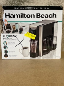 lot 163 image: Hamilton Beach FlexBrew Advanced 5-in-1 Coffee Maker in Box