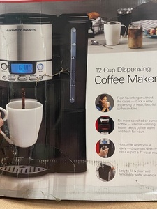 lot 167 image: Hamilton Beach 12-Cup Dispensing Coffee Maker