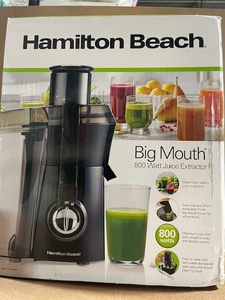 lot 168 image: Hamilton Beach Big Mouth 800 Watt Juice Extractor