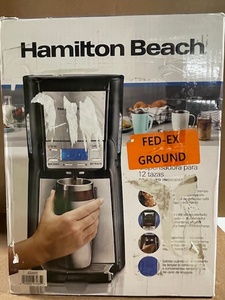 lot 177 image: Hamilton Beach 12 Cup Stainless Steel Dispensing Coffee Maker