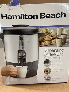 lot 184 image: Hamilton Beach 40 Cup Coffee Urn Dispenser