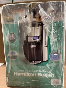 lot 185 image: Hamilton Beach 12 Cup Stainless Steel Dispensing Coffee Maker