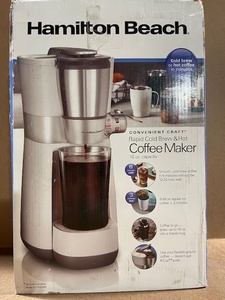 lot 191 image: Hamilton Beach Convenient Craft Rapid Cold Brew & Hot Coffee Maker 16 oz