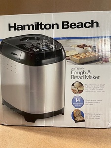 lot 195 image: Hamilton Beach Artisan Dough and Bread Maker, 14 Program Settings