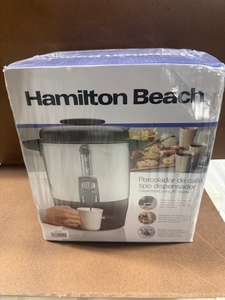 lot 221 image: Hamilton Beach 40514G Coffee Percolator Dispenser 40-Cup