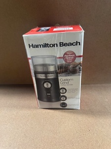 lot 222 image: Hamilton Beach Custom Grind Coffee Grinder 80393FC