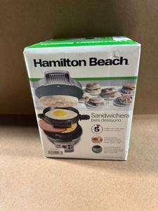 lot 257 image: Hamilton Beach Breakfast Sandwich Maker in Box