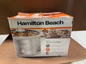 lot 268 image: Hamilton Beach 4 Quart Slow Cooker in Original Packaging