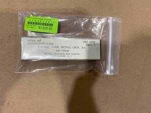lot 27SK image: Old Glass Syringe (587447) Luer Needle Lock 3 cc.