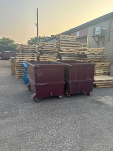 lot 1DSK image: Two Heavy Duty Waste Containers (587676) Rear Load On Wheels and Without Lids
