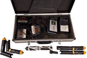 lot 45 image: Panasonic Tools  (1 ) 3.6-Volt Lithium-Ion DrillDriver Kit  & (3) Cordless Drills