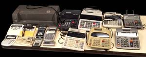 lot 51 image: Office  Equipment Supplies  Calculators, Adding Machine, Stapler Machine , Weather radios and much more