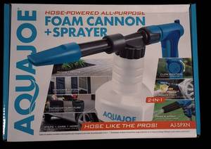 lot 56 image: Aqua Joe - Hose- Powered All Purpose Foam Cannon  Sprayer